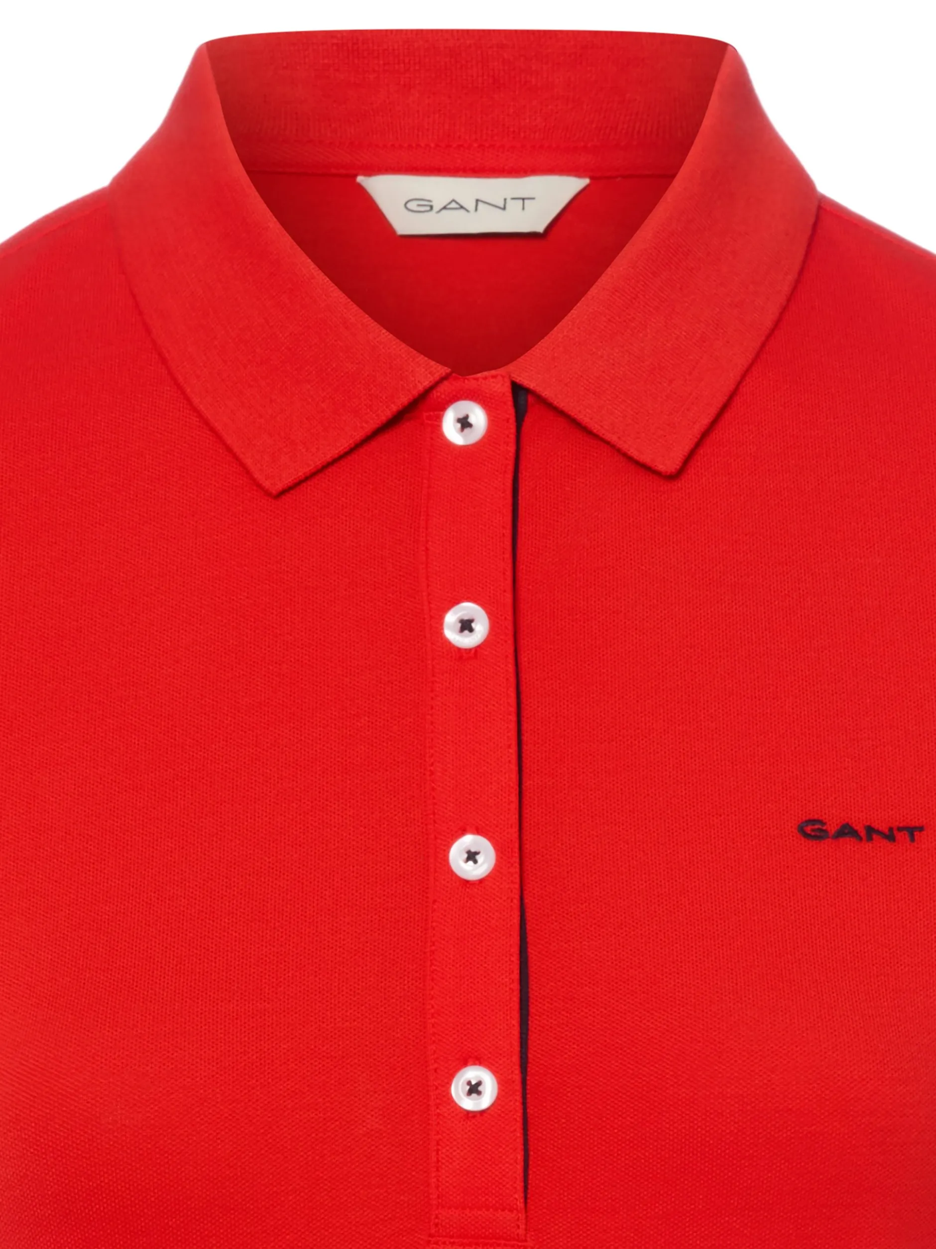 Gant Damen Poloshirt in rot - Ausschnitt: Polokragen