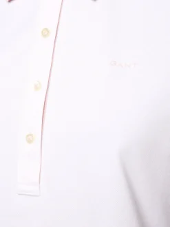 Gant Damen Poloshirt in weiß - Ausschnitt: Polokragen