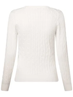 Gant Damen Pullover in ecru - Ausschnitt: V-Ausschnitt