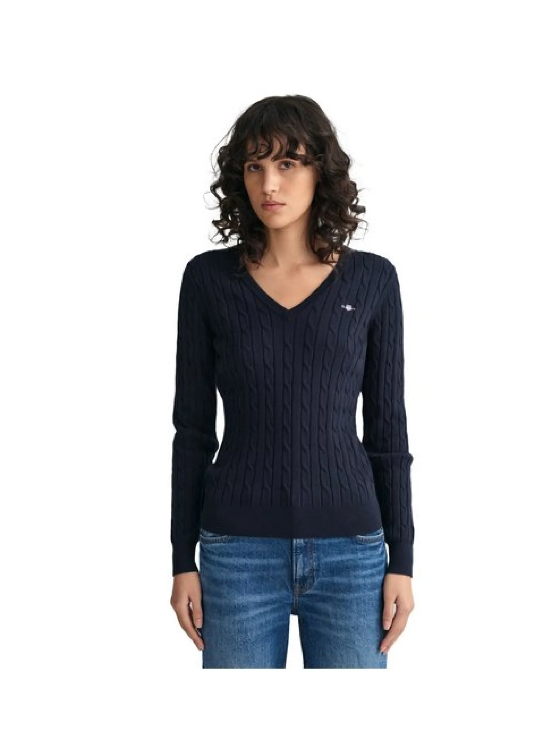 Gant Damen Strickpullover in blau - Ärmel: langarm