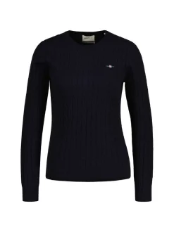 Gant Damen Strickpullover in blau - Ausschnitt: Rundhals