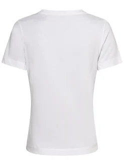 Gant Damen T-Shirt in weiß - Ausschnitt: V-Ausschnitt
