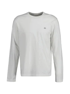 Gant Herren Longsleeve in beige - Ausschnitt: Rundhals