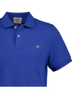 Gant Herren Poloshirt 1er Pack in blau - Ärmel: kurzarm