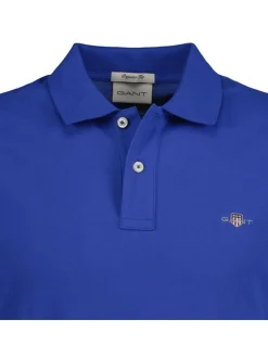 Gant Herren Poloshirt 1er Pack in blau - Ärmel: kurzarm