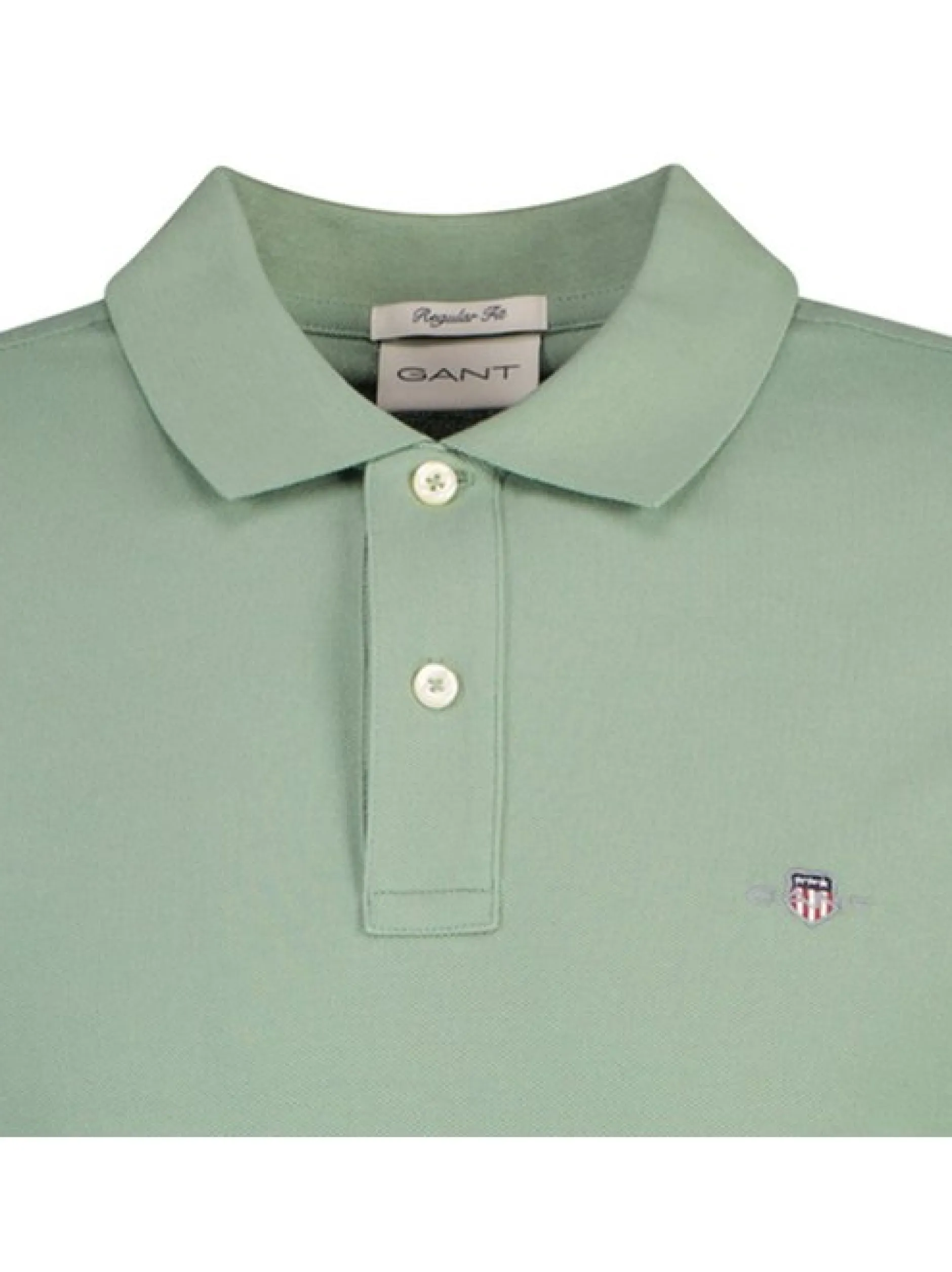 Gant Herren Poloshirt 1er Pack in grün - Ärmel: kurzarm