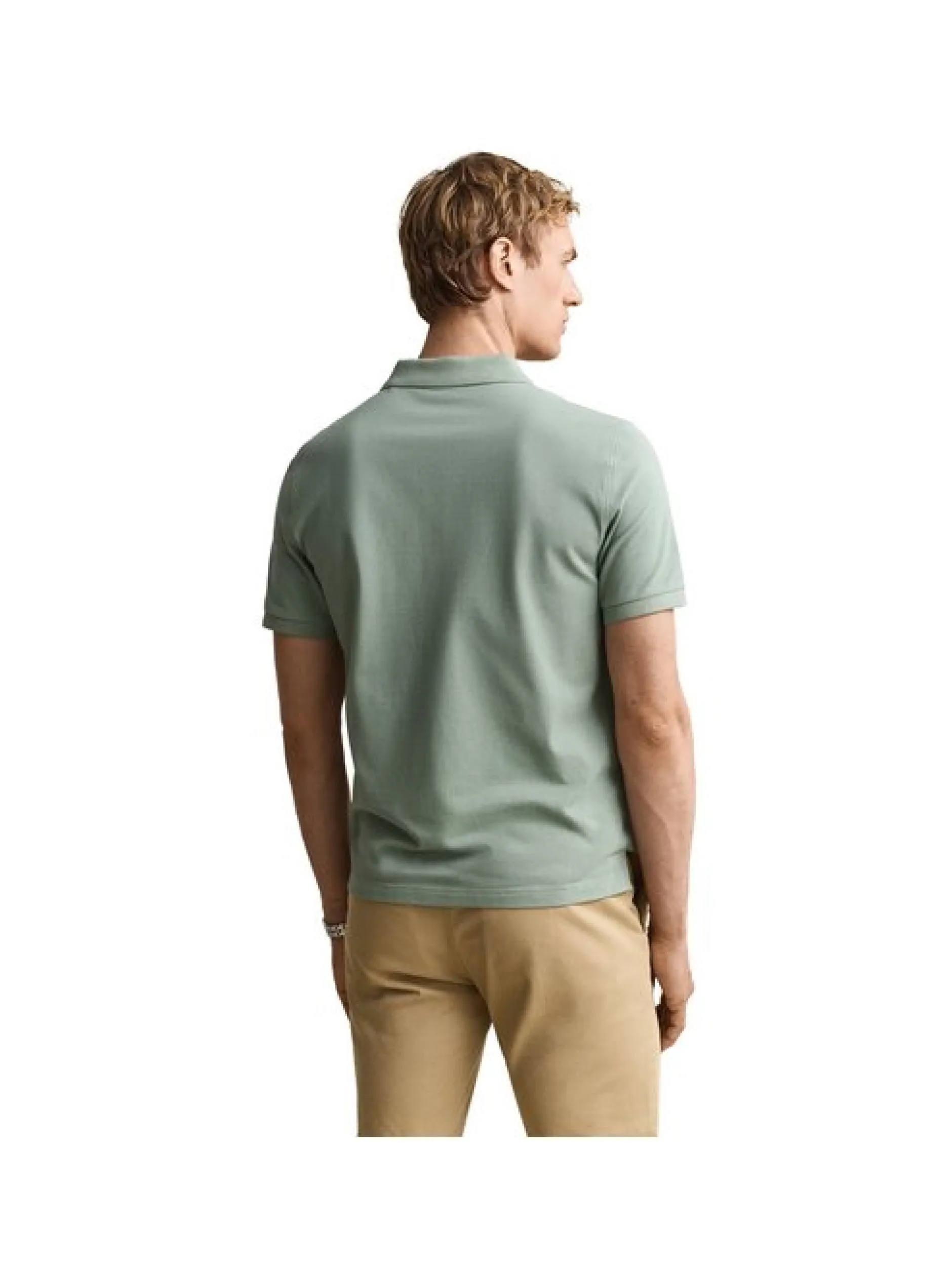 Gant Herren Poloshirt 1er Pack in grün - Ärmel: kurzarm