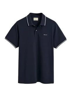 Gant Herren Poloshirt 1er Pack in blau - Ärmel: kurzarm