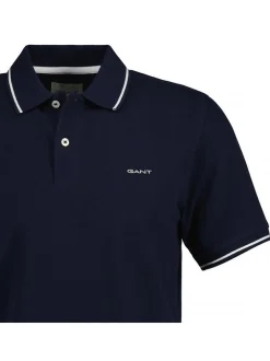 Gant Herren Poloshirt 1er Pack in blau - Ärmel: kurzarm