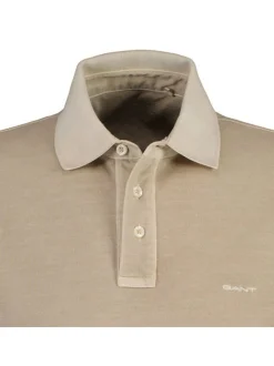 Gant Herren Poloshirt in beige - Ausschnitt: Polokragen