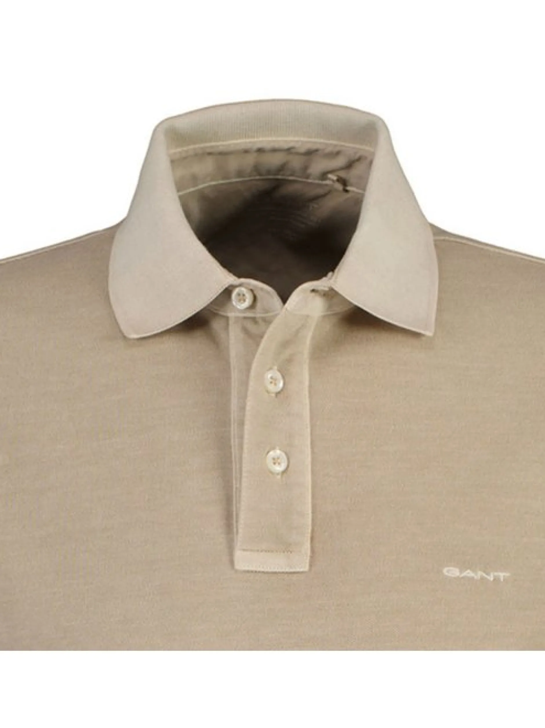 Gant Herren Poloshirt in beige - Ausschnitt: Polokragen