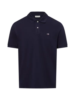 Gant Herren Poloshirt in marine - Ausschnitt: Polokragen