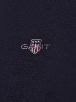 Gant Herren Poloshirt in marine - Ausschnitt: Polokragen