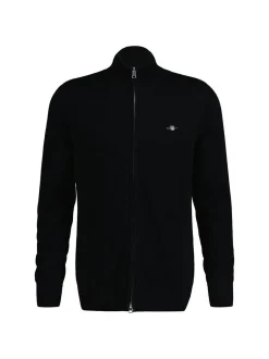 Gant Herren Strickjacke in schwarz - Ärmel: langarm