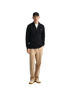 Gant Herren Strickjacke in schwarz - Ärmel: langarm