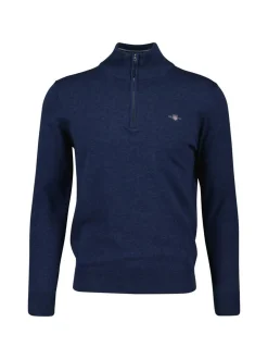Gant Herren Strickpullover in blau - Ärmel: langarm