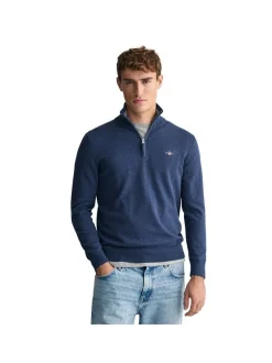 Gant Herren Strickpullover in blau - Ärmel: langarm