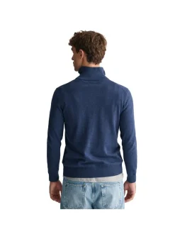 Gant Herren Strickpullover in blau - Ärmel: langarm
