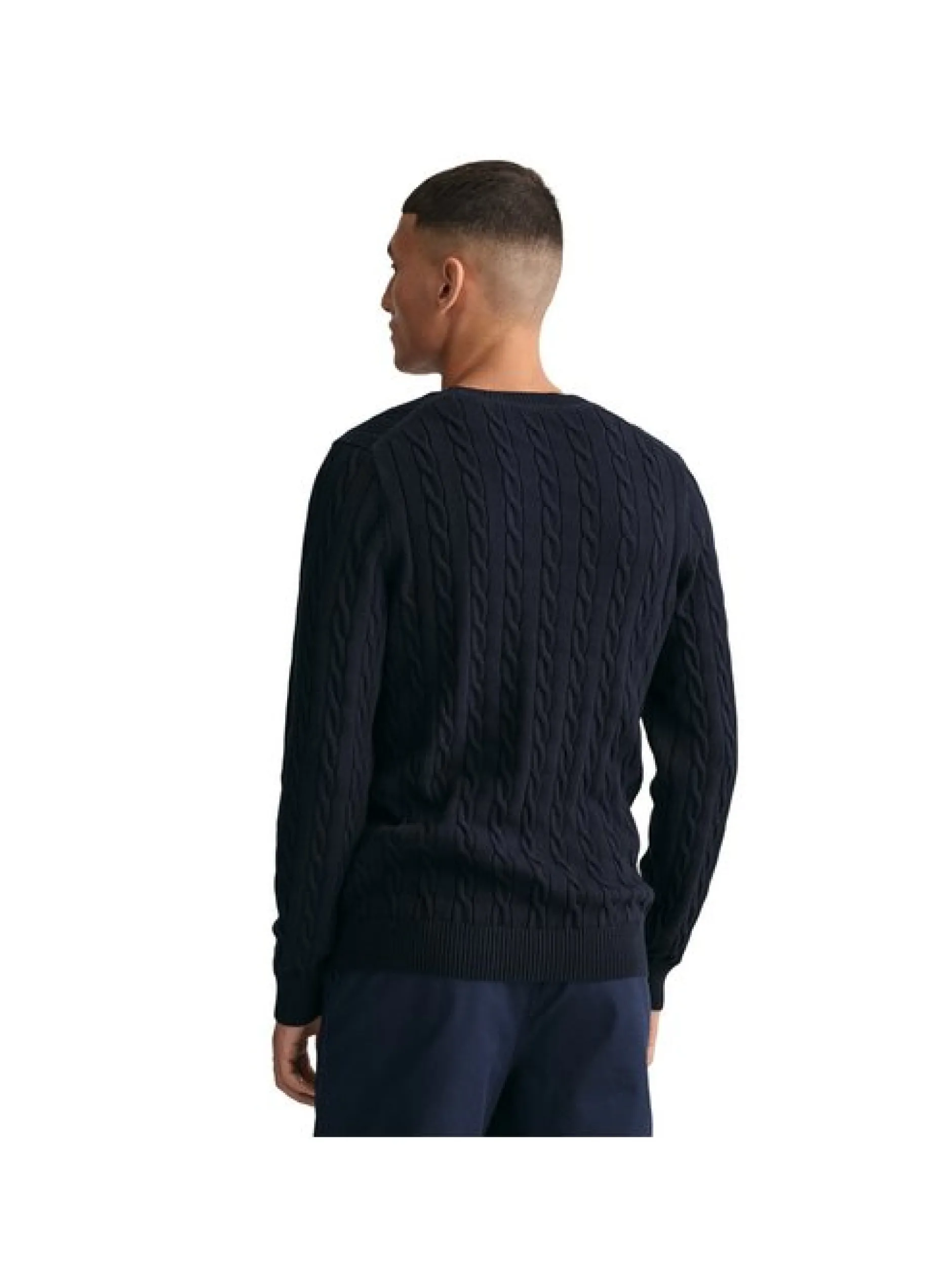 Gant Herren Strickpullover in blau - Ärmel: langarm