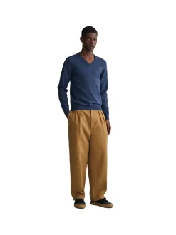 Gant Herren Strickpullover in blau - Ärmel: langarm