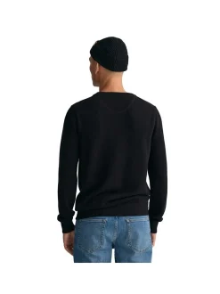 Gant Herren Strickpullover in schwarz - Ärmel: langarm