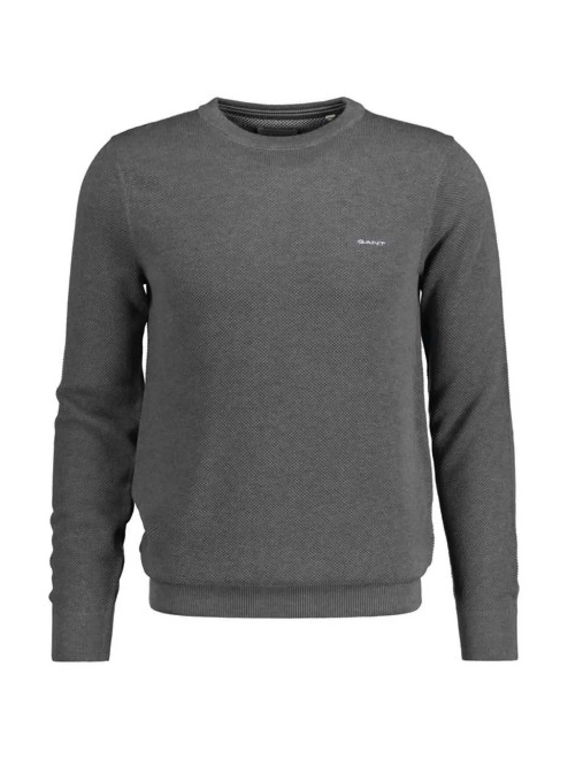 Gant Herren Strickpullover in grau - Ärmel: langarm