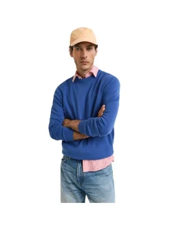 Gant Herren Strickpullover in blau - Ärmel: langarm
