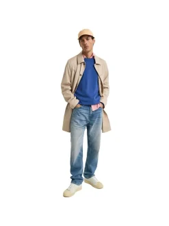 Gant Herren Strickpullover in blau - Ärmel: langarm