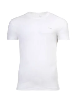 Gant Herren T-Shirt 2er Pack in grün weiß