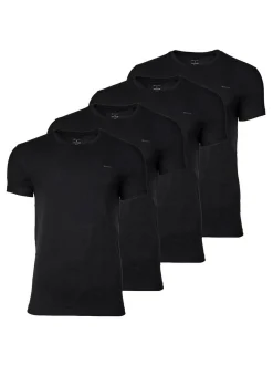 Gant Herren T-Shirt 4er Pack in schwarz - Ärmel: kurzarm