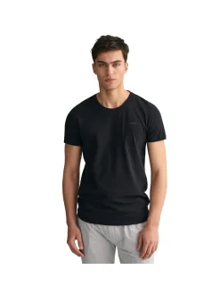 Gant Herren T-Shirt 4er Pack in schwarz - Ärmel: kurzarm