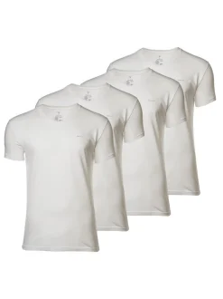 Gant Herren T-Shirt 4er Pack in weiß - Ärmel: kurzarm