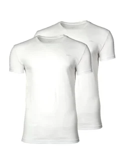 Gant Herren T-Shirt 2er Pack in weiß - Ärmel: kurzarm