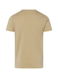 Gant Herren T-Shirt in beige - Ausschnitt: Rundhals