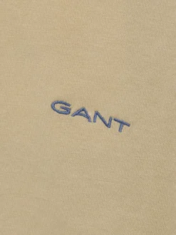 Gant Herren T-Shirt in beige - Ausschnitt: Rundhals