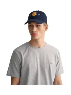 Gant Herren T-Shirt in grau - Ausschnitt: Rundhals