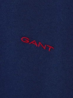 Gant Herren T-Shirt in indigo - Ausschnitt: Rundhals
