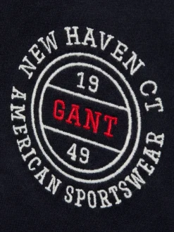 Gant Herren T-Shirt in marine - Ausschnitt: Rundhals