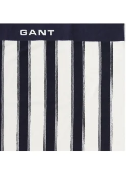 Gant Unisex Strandtuch in marine weiß