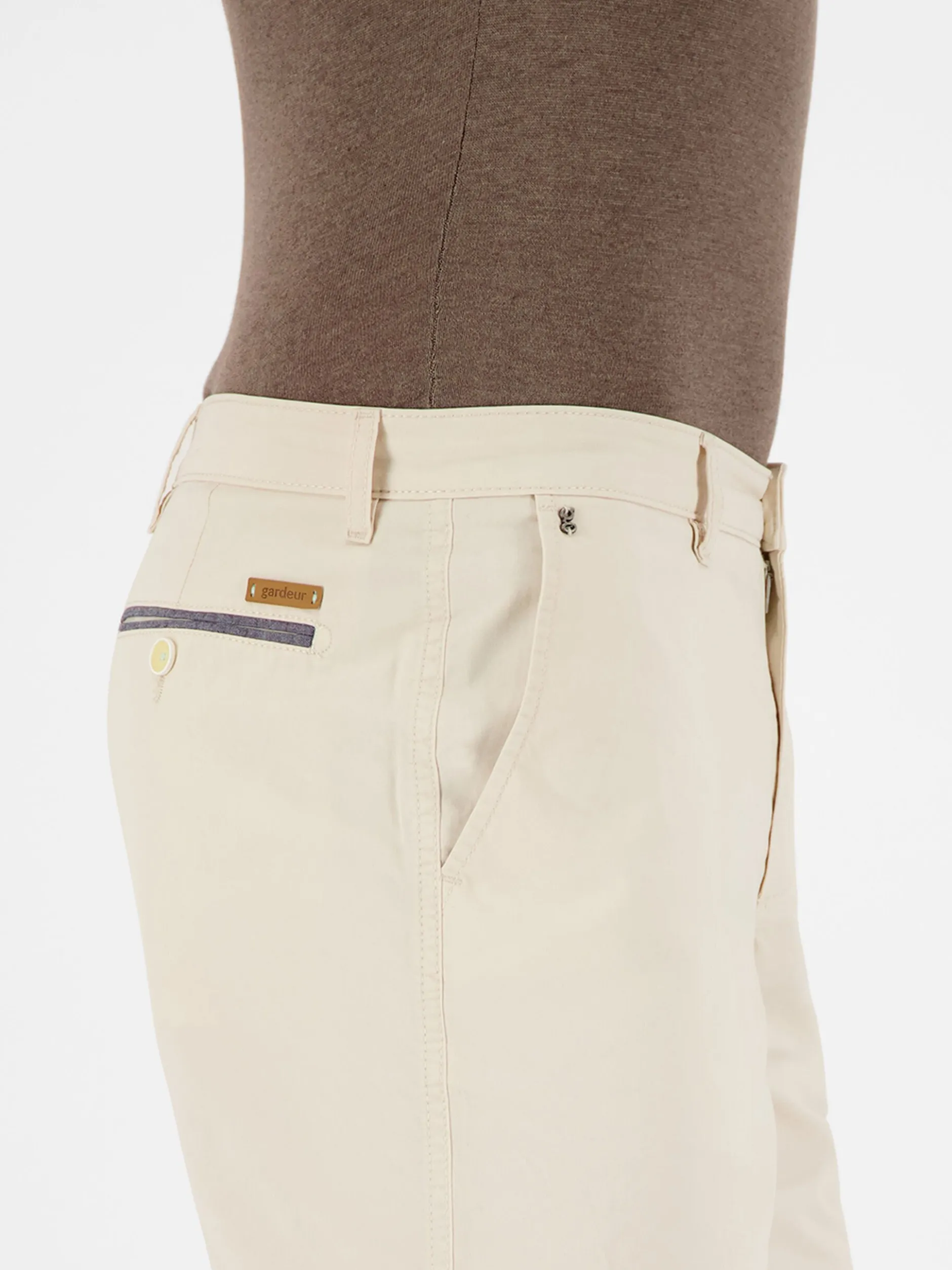 Gardeur Herren Shorts - JASPER in sand - Länge: kurz