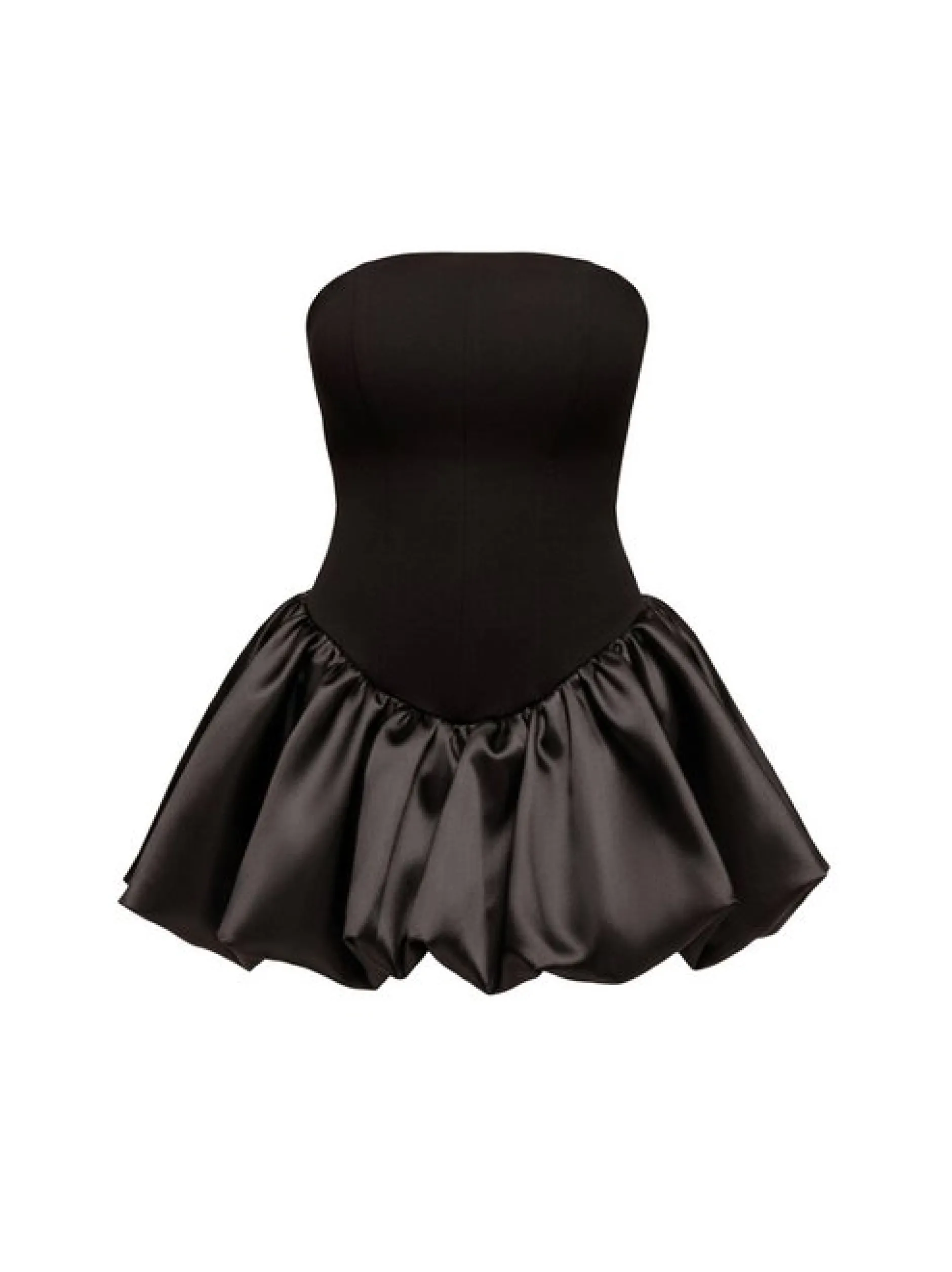 Goddiva Damen Minikleid in schwarz - Ausschnitt: Carmen