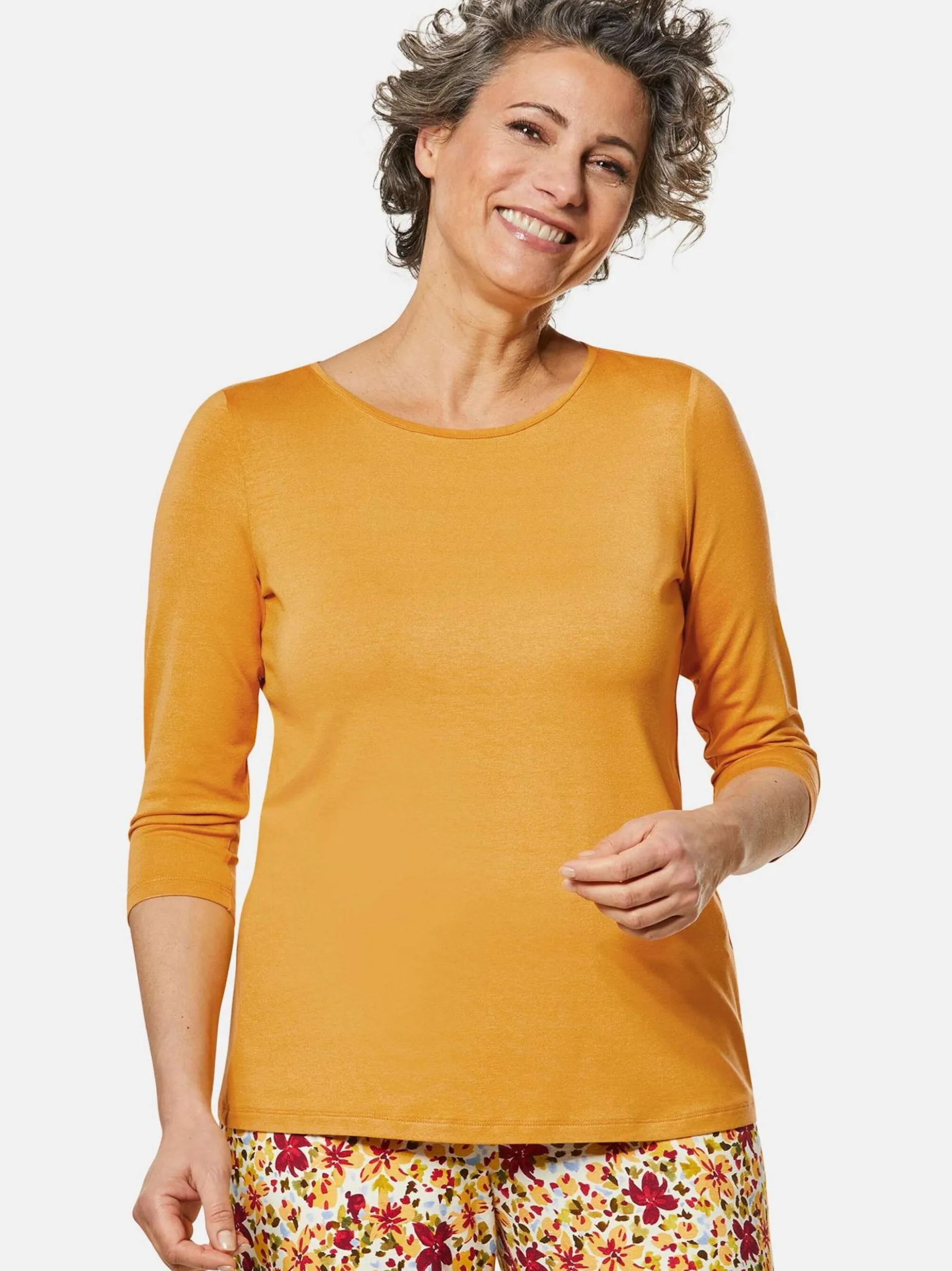 Goldner Damen 3/4-Arm-Shirts in mais - Ärmel: 3/4 Arm