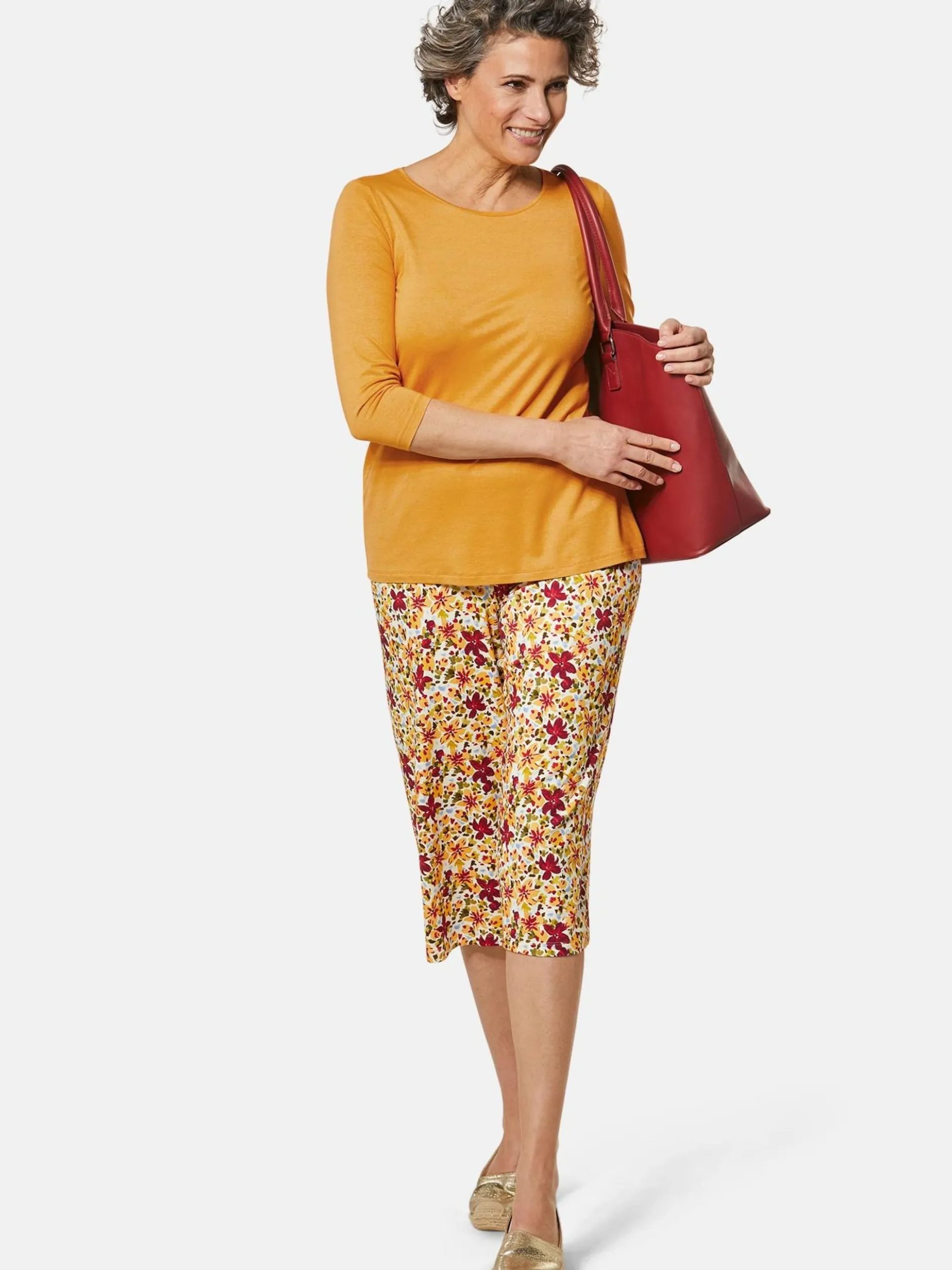 Goldner Damen 3/4-Arm-Shirts in mais - Ärmel: 3/4 Arm
