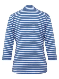 Goldner Damen 3/4-Arm-Shirts in royal - Ärmel: 3/4 Arm