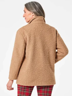 Goldner Damen Übergangsjacken in camel