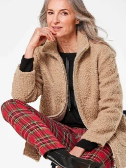 Goldner Damen Übergangsjacken in camel