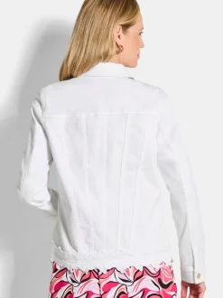 Goldner Damen Blazer in weiß