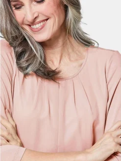 Goldner Damen Blusenshirts in rosa - Ärmel: 3/4 Arm