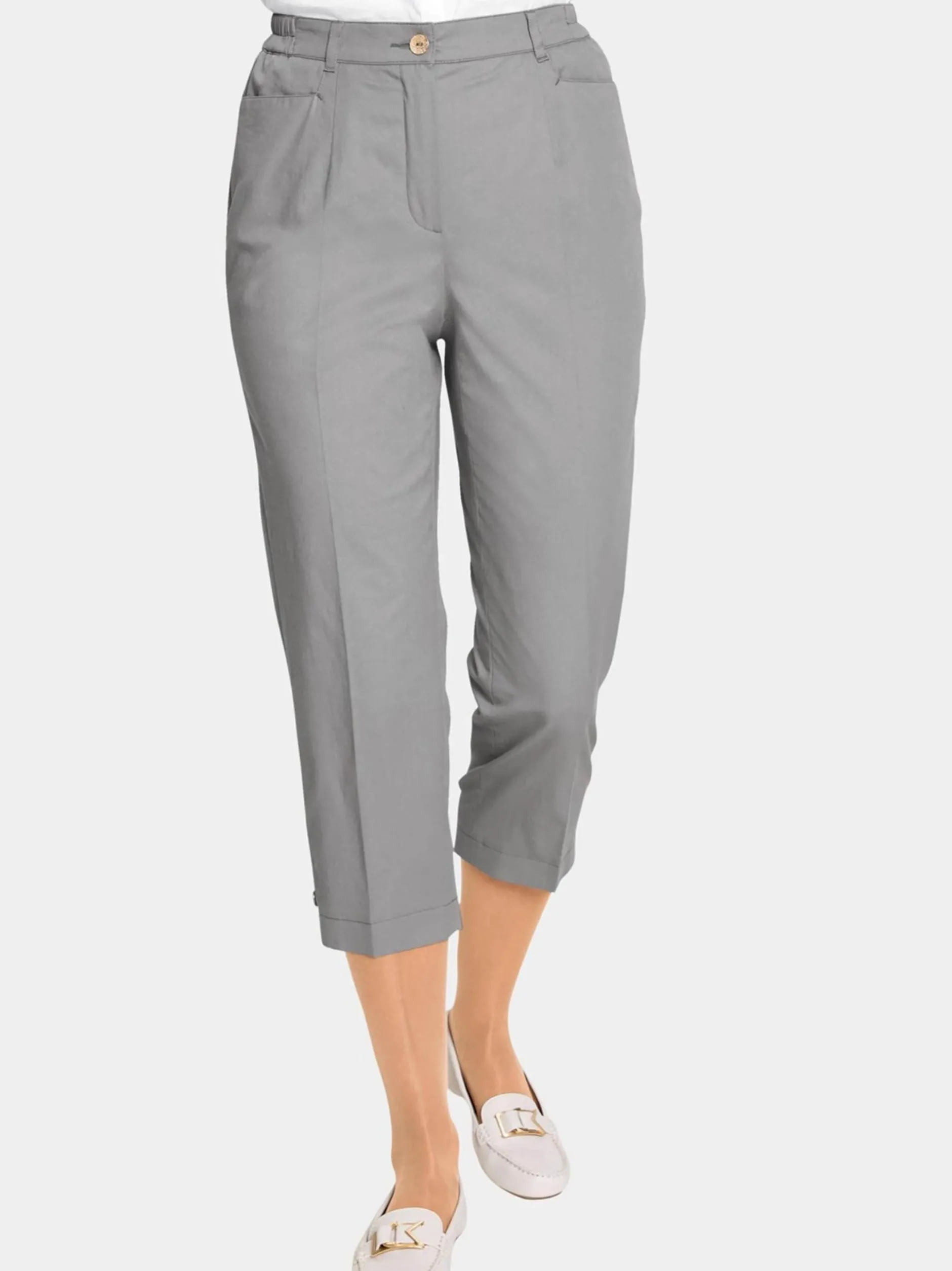 Goldner Damen Capri- & 7/8-Hosen in silber