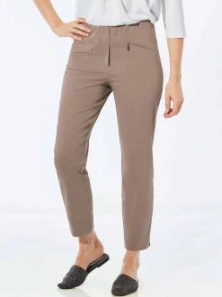 Goldner Damen Capri- & 7/8-Hosen - Kurzgröße in taupe